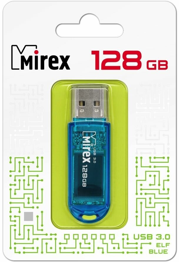 Флешка USB 3.0 Flash Drive MIREX ELF BLUE 128GB