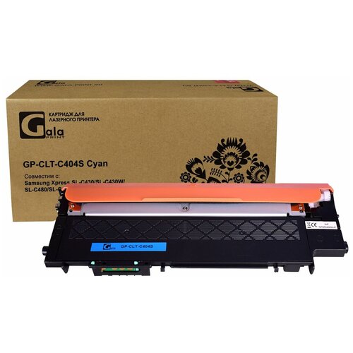 картридж gp clt k404s для принтеров samsung xpress sl c430 sl c430w sl c480 sl c480w c482 c483 c432 c433 black 1500 копий galaprint Картридж GalaPrint CLT-C404S для Samsung Xpress SL-C430/SL-C430W/SL-C480/SL-C480W/C482/C483/C432/C433 1000 копий лазерный, совместимый, цвет голубой