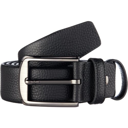 фото Ремень fuzhiniao, натуральная кожа, металл, подарочная упаковка, для мужчин, длина 125 см., серебряный, черный