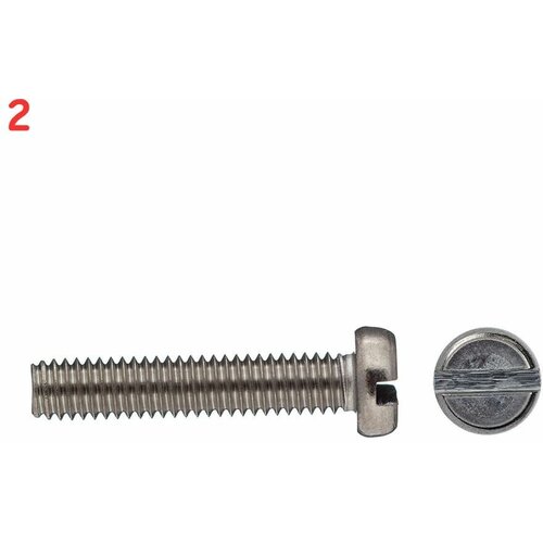Винт нержавеющая сталь M4x20 мм DIN 84 цилиндрическая головка (8 шт.) (2 шт.)