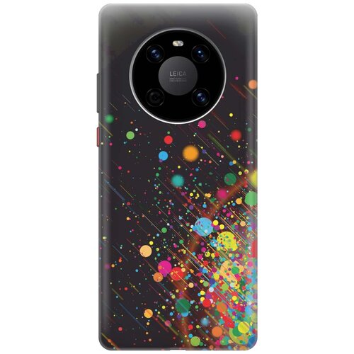 фото Cиликоновый чехол на huawei mate 40 / хуавей мейт 40 с принтом "яркое настроение" gosso