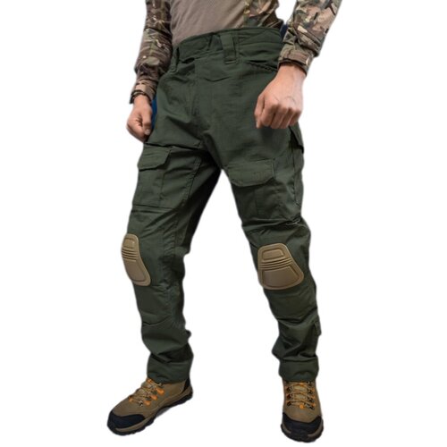  брюки Армейские будни, размер XXL, зеленый