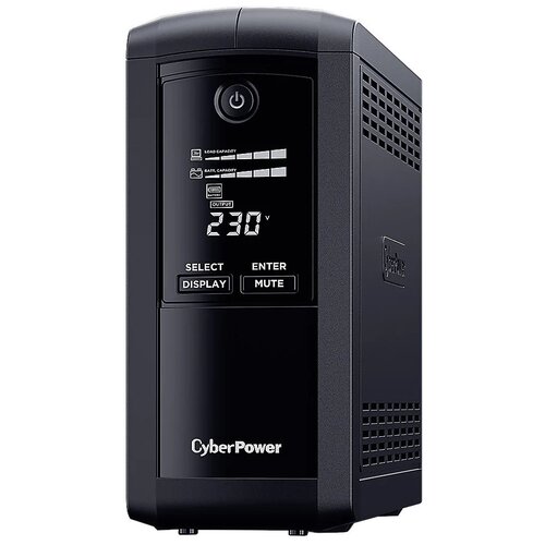 Интерактивный ИБП CyberPower VP700EILCD черный 390 Вт ибп ippon back power pro ii 700 700va 420w lcd rj 45 usb 4 x iec