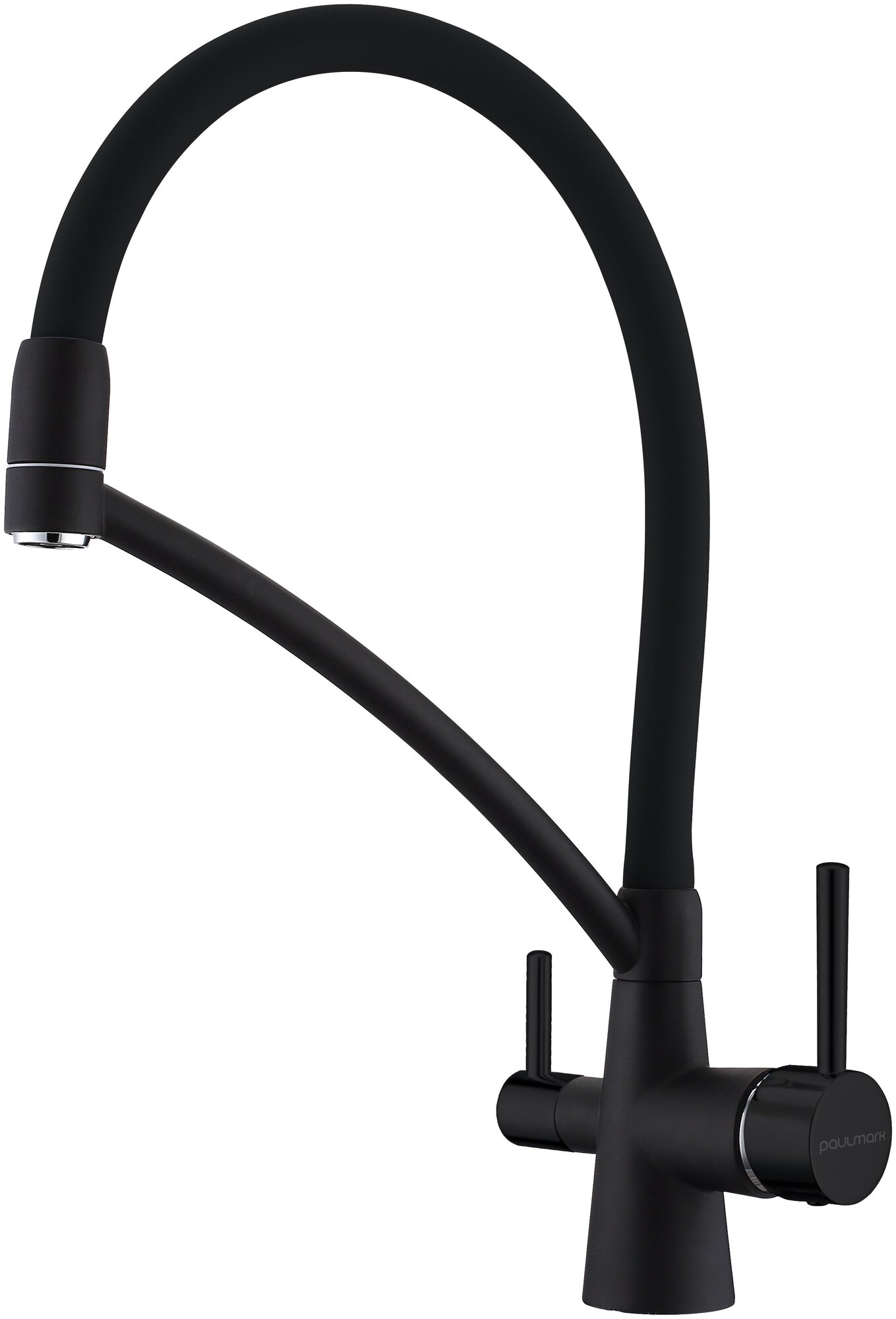 Смеситель для кухни Paulmark SIEGEN, антрацит полностью, 213111-401TB