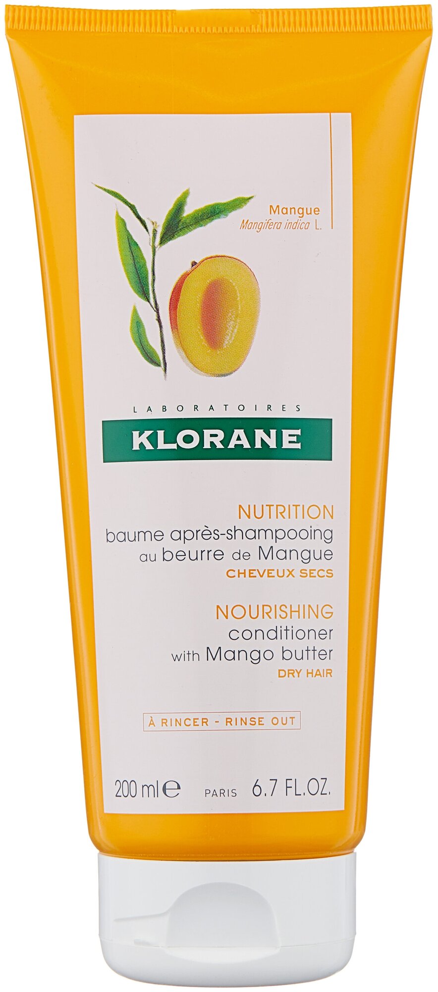 фото Klorane бальзам-кондиционер с маслом манго для сухих волос