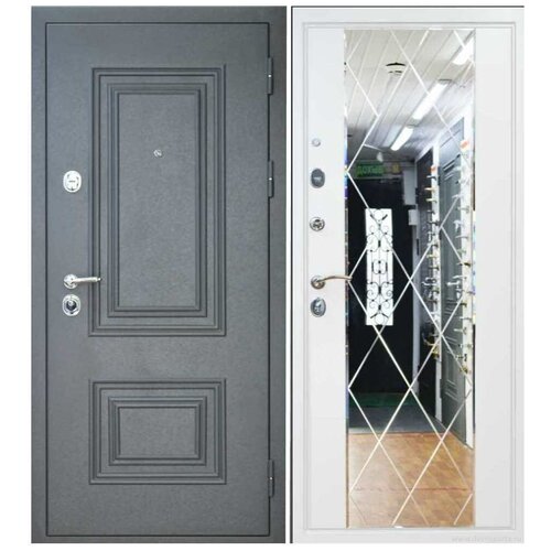 дверь входная спартак б с зеркалом в квартиру Входная бронированная дверь с зеркалом изнутри