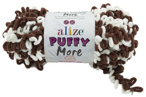 Пряжа для вязания Alize Puffy More 150г 11,5м (100% микрополиэстер) (6288), 2 мотка