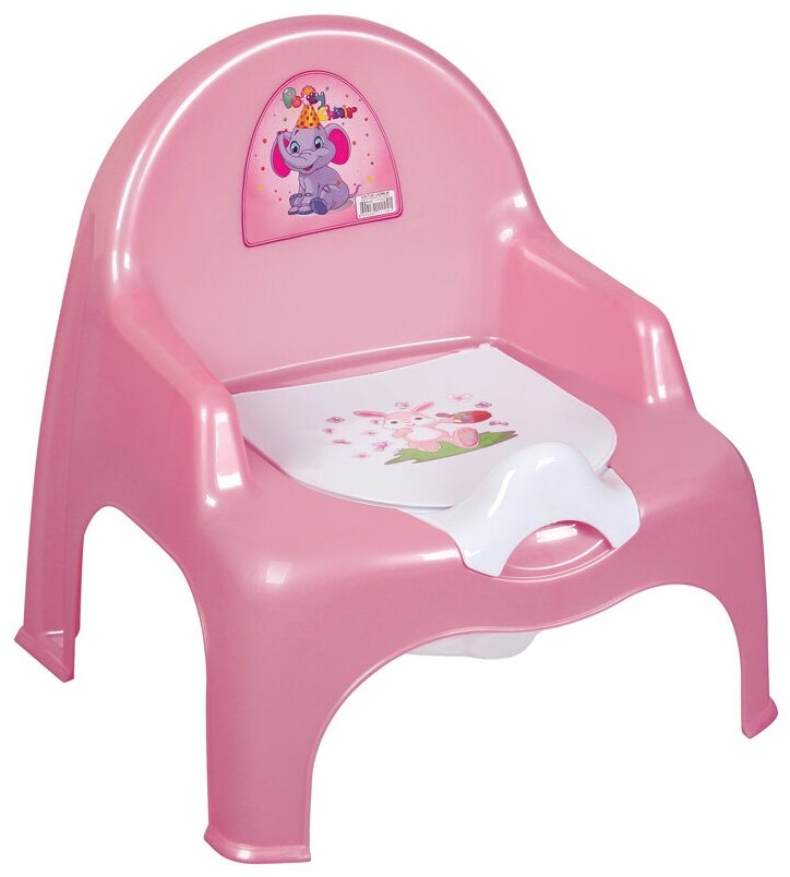 Горшок детский кресло Ниш 11101, цвет розовый