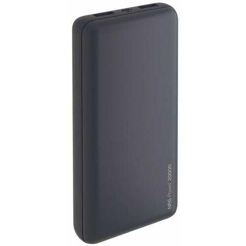 Мобильный аккумулятор DEPPA NRG 20000 mAh, 2A, 2xUSB, черный (33631)