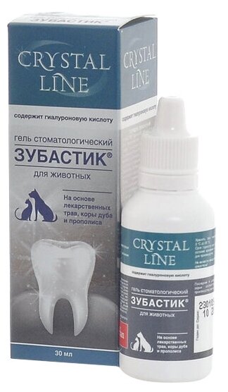 Гель Apicenna стоматологический для обработки полости рта Crystal Line Зубастик