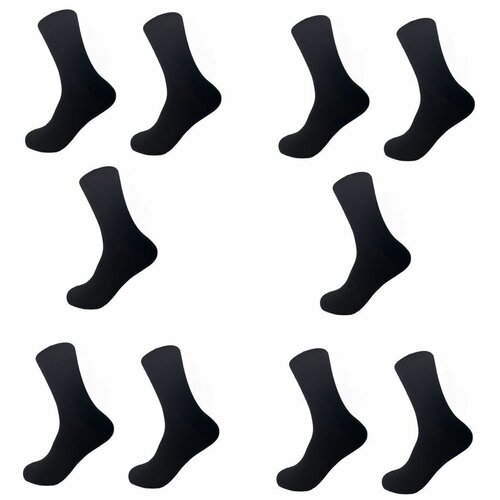 Носки NAITIS, 10 пар, размер 23, черный носки naitis хлопок 10 пар размер 23 черный