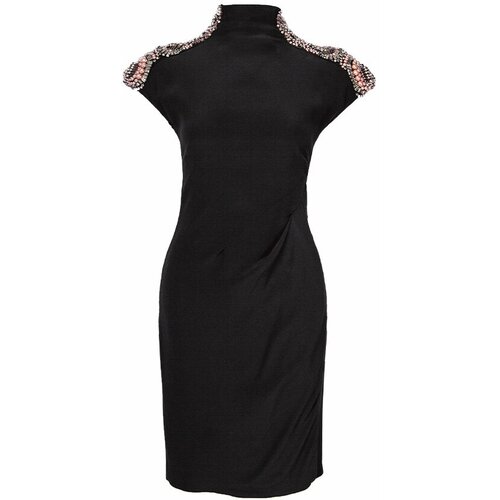 Платье Alberta Ferretti, натуральный шелк, вечернее, размер 42, черный