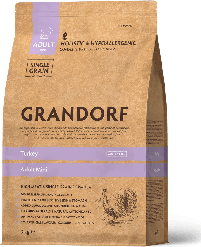 Grandorf Adult Mini Turkey & Rice - Сухой корм для собак малых пород с индейкой g50938 1 кг