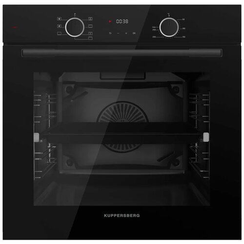 Духовой шкаф электрический KUPPERSBERG HF 608 B чёрный диспл телескоп 5639000₽