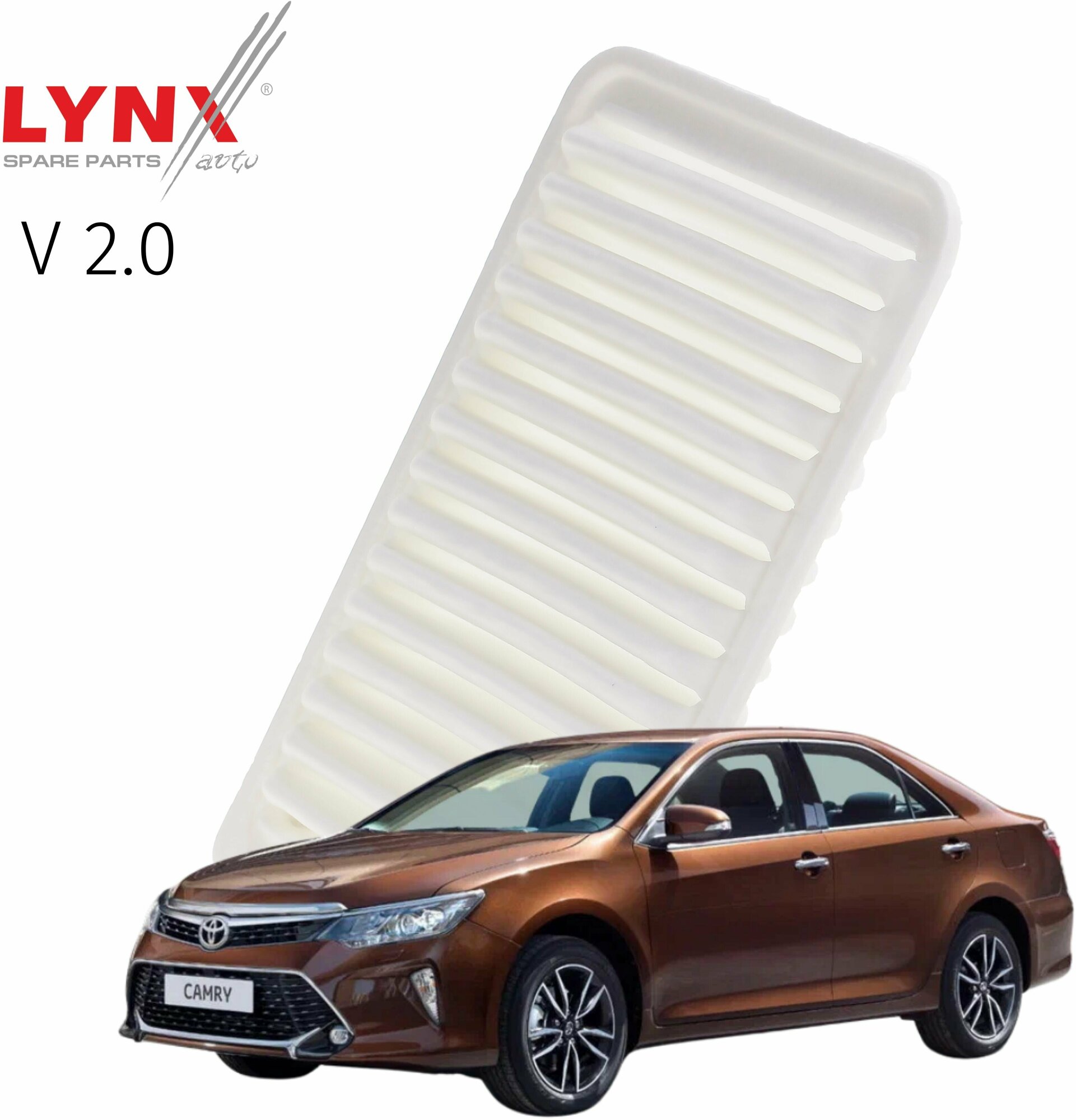 Фильтр воздушный Toyota Camry (8) / Тойота Камри 2011 2012 2013 2014 V2.0 1AZ-FE / 1шт LYNXauto