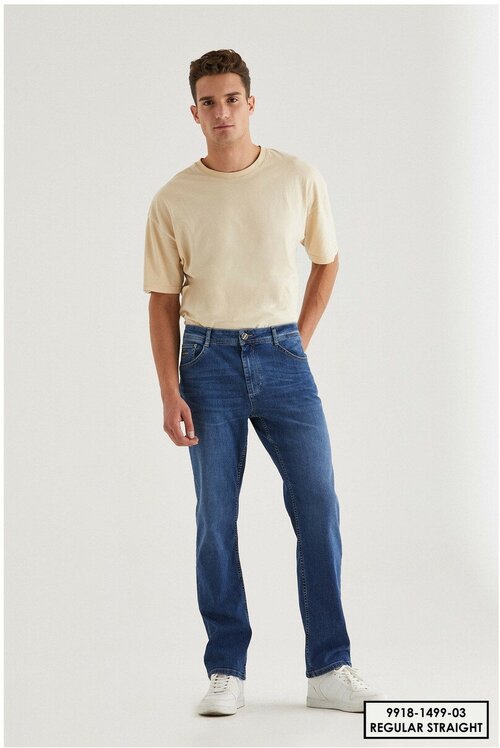 Джинсы Pantamo Jeans, размер 34/34, голубой
