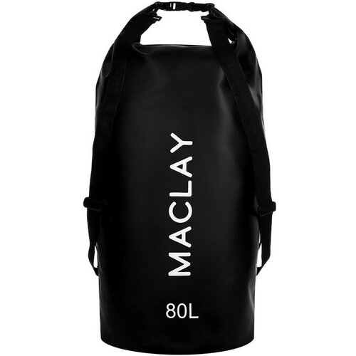 Гермомешок туристический Maclay 80L, 500D, цвет черный 9383456