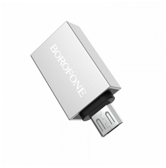 Адаптер OTG BOROFONE BV2 USB(AM)-microUSB(AF)