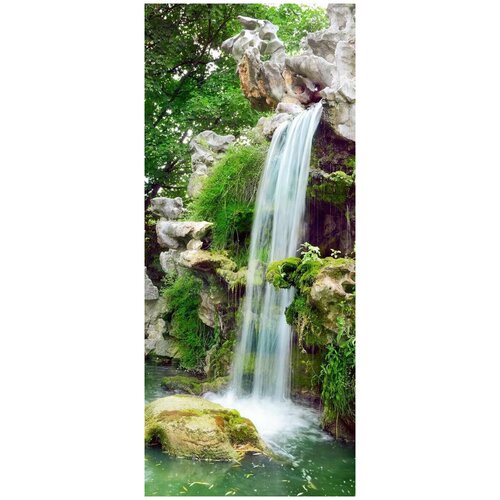 Самоклеящиеся фотообои Водопад в парке, размер: 90x210 см
