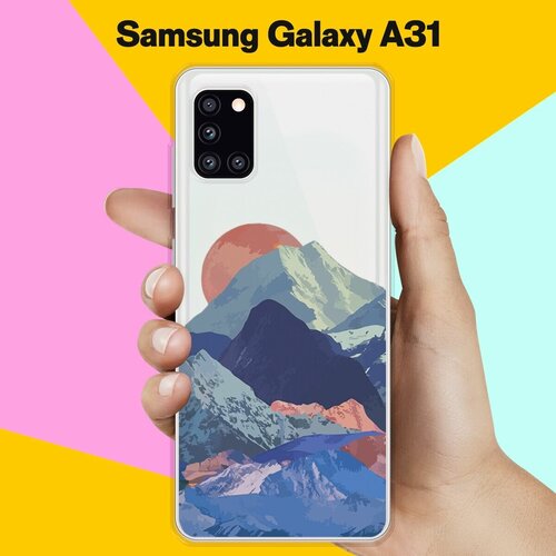 Силиконовый чехол Горы на Samsung Galaxy A31 силиконовый чехол на samsung galaxy a91 самсунг галакси а91 горы арт 2 прозрачный