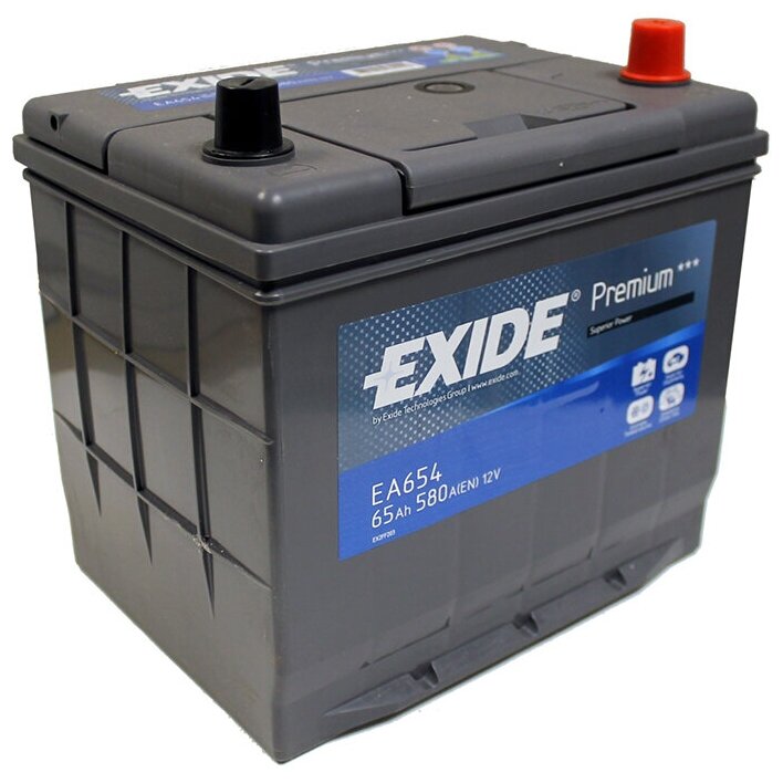 Аккумулятор легковой "EXIDE" Premium 65Ач о/п D23 - фото №2