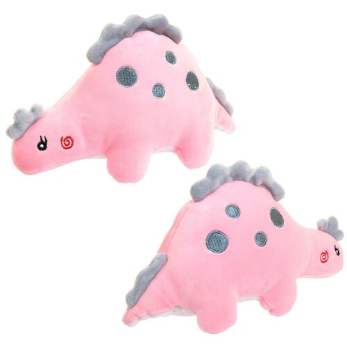 Мягкая игрушка ABtoys Dino Baby Динозаврик розовый, 19см M4985 мягкая игрушка abtoys dino baby динозаврик сиреневый 19см
