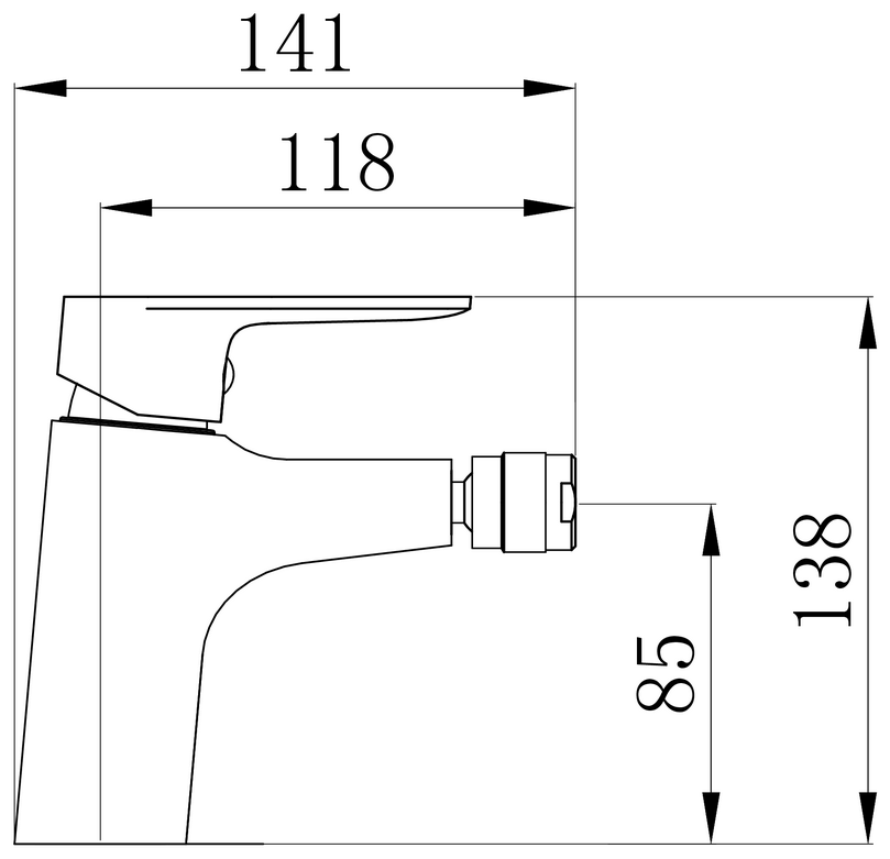 SL131-001-1 смеситель для биде , ø35