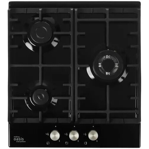 Поверхность газовая making OASIS everywhere P-3MBT черный 3 конф чугун гк WOK 1625000₽