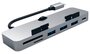 USB-концентратор  Satechi Aluminum Type-C Clamp Hub Pro, разъемов: 4