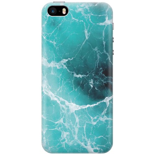 фото Gosso ультратонкий силиконовый чехол-накладка для apple iphone se / 5s / 5 с принтом "лазурный океан"