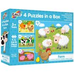 Набор пазлов Galt 4 Puzzles in a Box Farm (1003913) - изображение