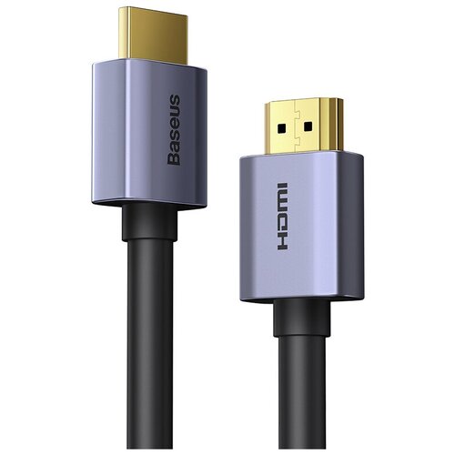 Кабель HDMI BASEUS High Definition Series Graphene, 4K@60Hz, HDMI(M) - HDMI(M), 3 м, Черный+Серый кабель baseus high definition graphene wkgq020001 hdmi 2 0 4k 60hz 1m black