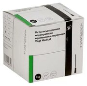 Игла инъекционная VOGT MEDICAL 21G (0.8 мм х 40 мм), 100 шт.