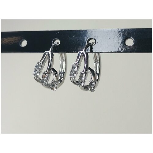 Серьги , серебряный