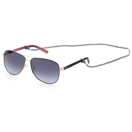 фото Солнцезащитные очки missoni, авиаторы, оправа: металл, для женщин, черный m missoni