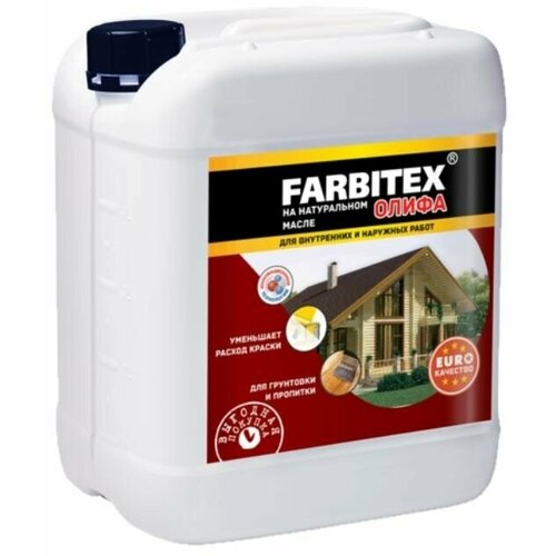 Олифа FARBITEX Оксоль, 1л масло farbitex олифа коричневый 10 л