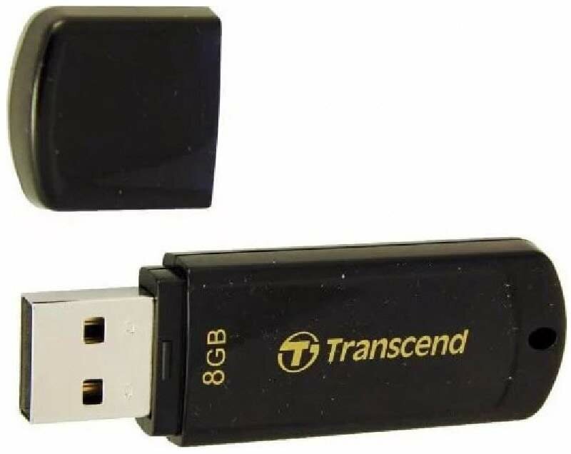 Флеш Диск Transcend 8Gb Jetflash 350 TS8GJF350 USB2.0 черный - фотография № 11