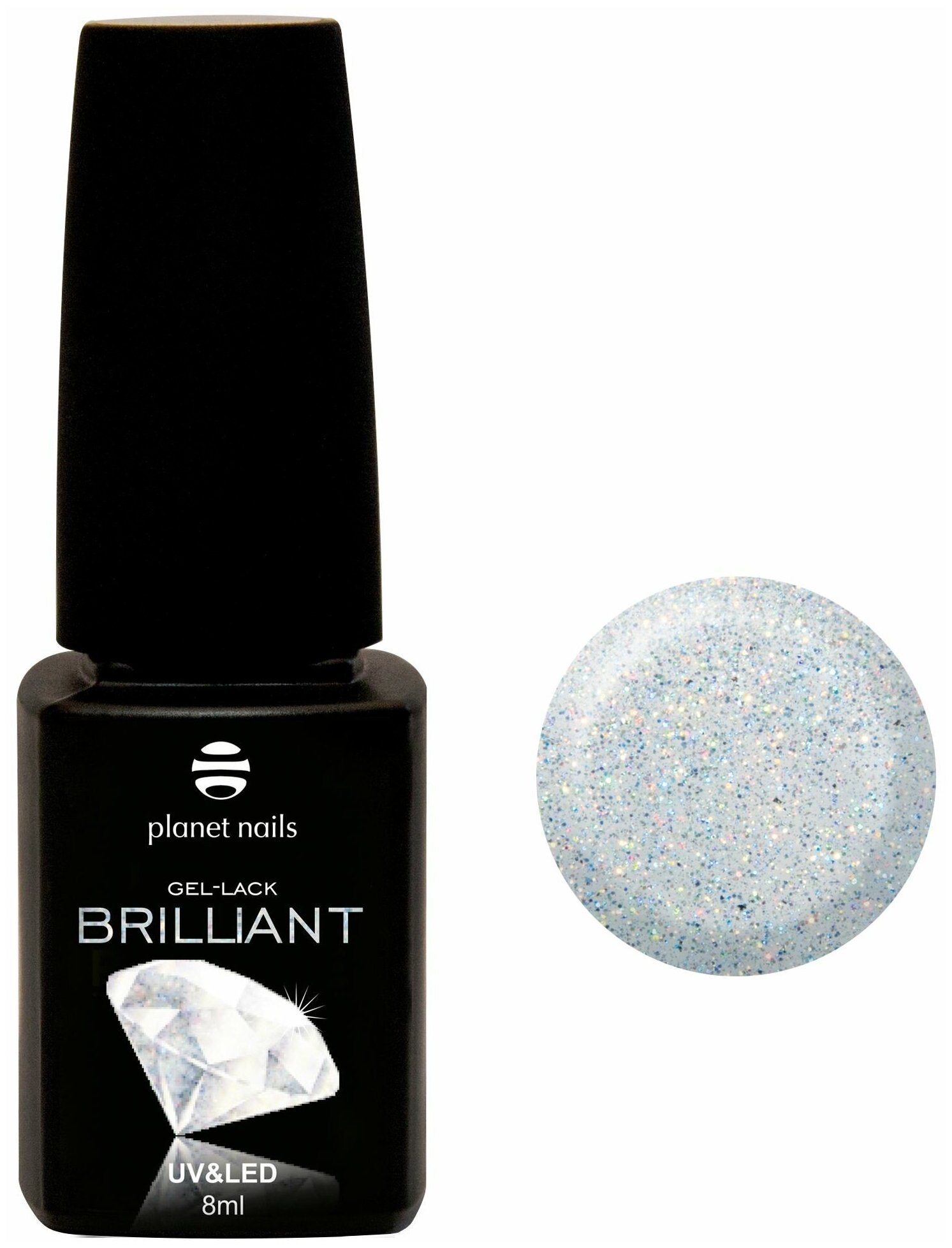 Гель-лак для ногтей Planet Nails Brilliant 700 «Голографик», 8 мл