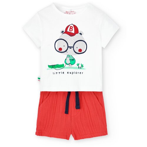 Комплект одежды Boboli, размер 74, белый, красный комплект одежды boboli свитшот и брюки повседневный стиль размер 116 белый
