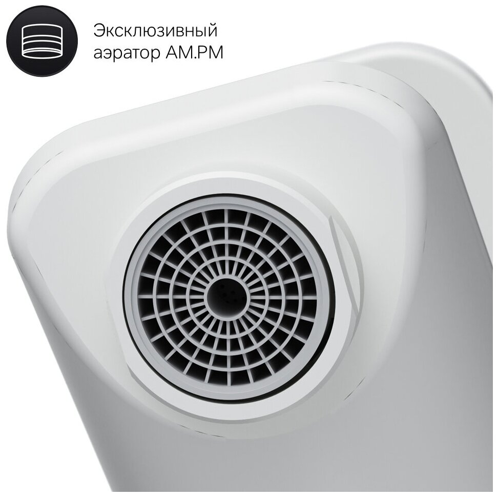 Смеситель для раковины AM.PM X-Joy F85A02133 излив 100 мм, керамический картридж Soft Motion, высококачественная латунь,Германия, Гарантия 10 лет - фотография № 9