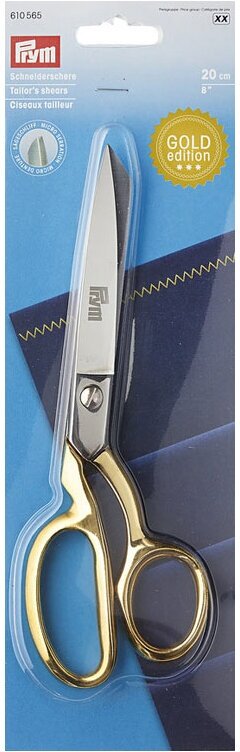 Ножницы портновские Prym Gold Edition, длина 20см, Германия, арт.610565
