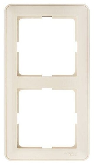 фото Рамка 2-м W59 сл. кость SE KD-2-28 (КД-2-28)