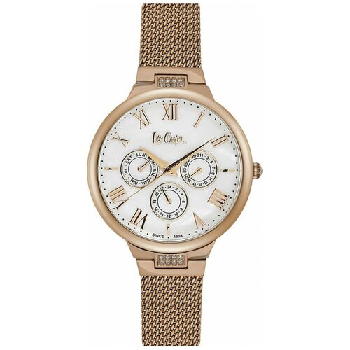 Наручные часы Lee Cooper, розовое золото часы lee cooper lc06920 160