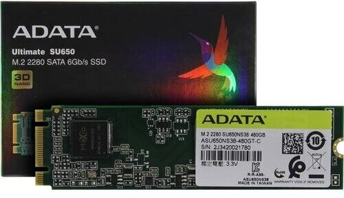 SSD диск Adata Ultimate SU650 480 Гб