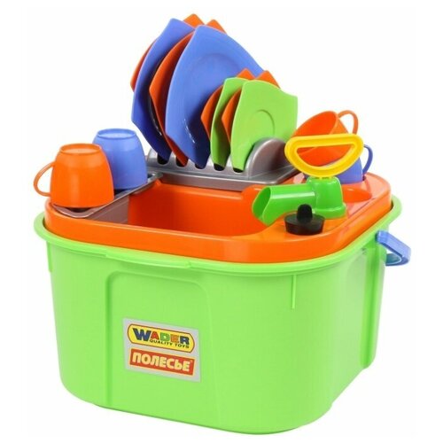 фото Игровой набор wader 42002 зеленый/оранжевый/желтый/голубой
