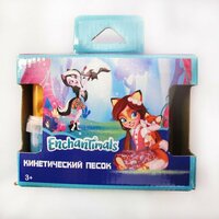 Набор для творчества с кинетическим песком "Enchantimals", 4 баночки по 140г