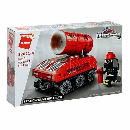 Конструктор Огнеборцы Пожарная машина, 4 вида, микс конструктор огнеборцы пожарная машина 4 вида микс