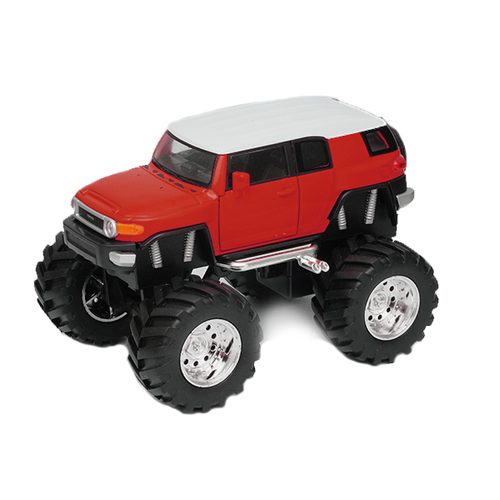 Машина Welly 1:34-39 Toyota FJ Cruiser Big Wheel (Синий) 47003 модель литая игрушка в масштабе 1 32 внедорожник toyota fj cruiser со звукосветильник коллекционная автомобиль подарок для детей бесплатная доста