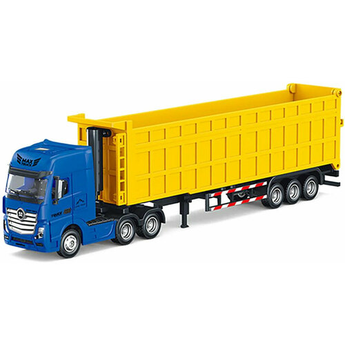 Металлический грузовик самосвал HUI NA TOYS масштаб 1:50 - HN1731-YELLOW (HN1731-YELLOW)