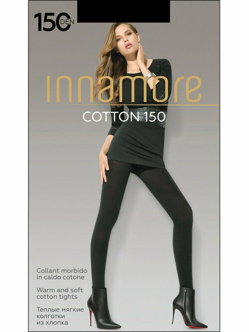 Колготки  Innamore Cotton 150, 150 den, размер 4, черный